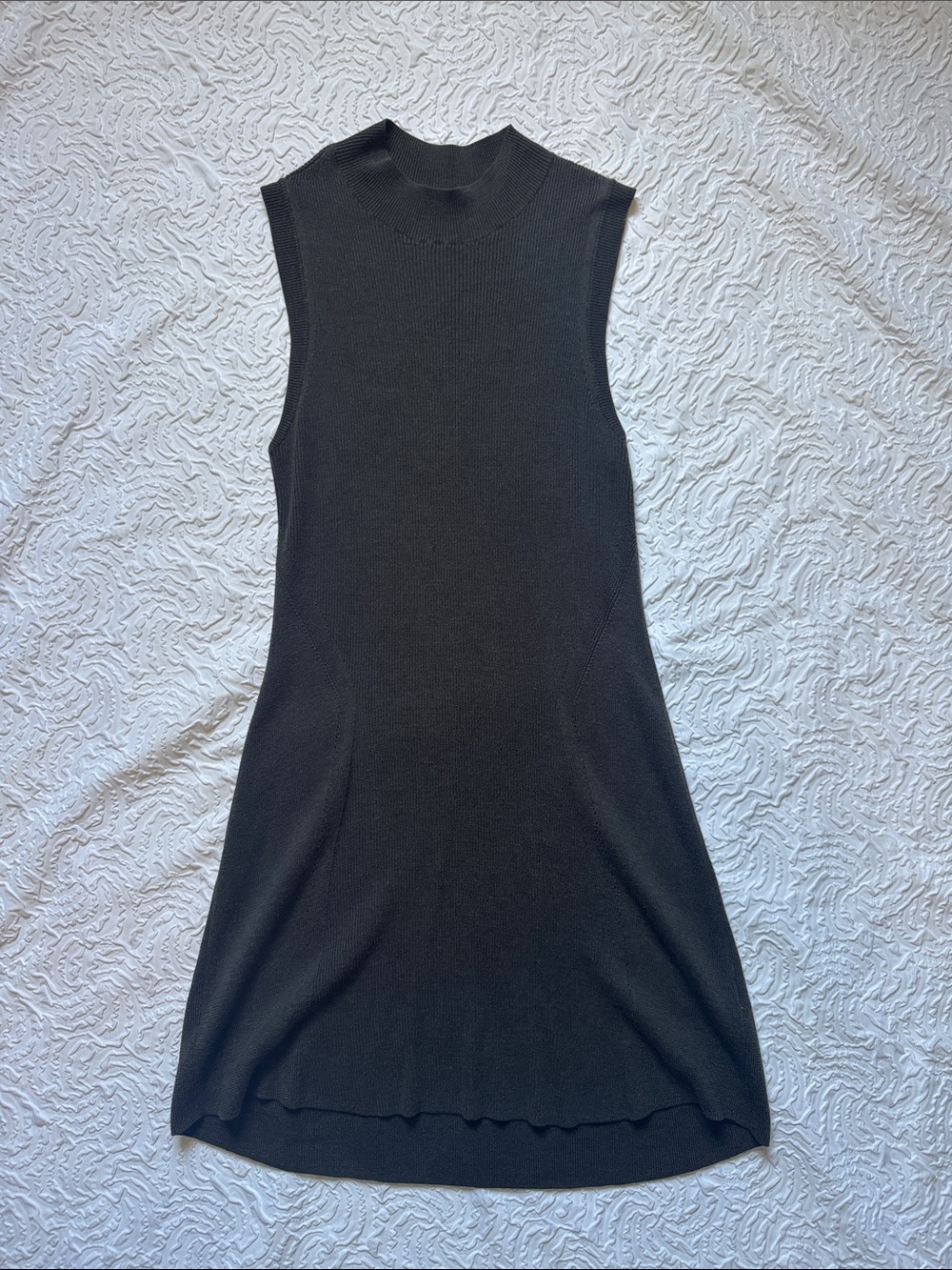 Theyskens' Theory Sleeveless Dark Green Midi Dress
